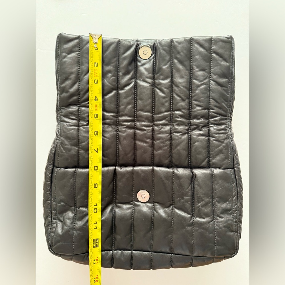 Authentic Balenciaga Logo Monaco Chain Bag S Quilted Thin Calf Black - Picture 11 of 13